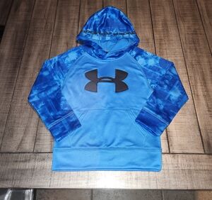 NWOT Under Armour Sky Blue Hoodie with Black Logo